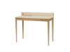 Schreibtisch, Holz, 110x56x75, Perlweiß