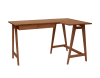 L-förmiger Schreibtisch, Holz, 135x85x75, Eiche
