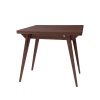 Erweiterbarer Tisch, Holz, 90x65x75, Eschenfurniert, Nussbaum gebeizt
