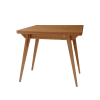 Erweiterbarer Tisch, Holz, 90x65x75, Eschenfurniert, Eiche gebeizt