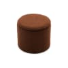 Pouf in tessuto con contenitore terracotta