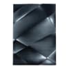 Tapis  design en polypropylène noir 120x170