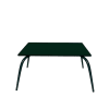 Table basse en stratifié verte avec pieds anthracites