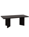 Mesa de centro de madera maciza en tono negro de 120x50cm