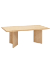 Mesa de centro de madera maciza en tono roble medio de 120x50cm