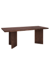 Table de salle à manger en bois de sapin marron 200x75cm