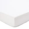 Perkal-Spannbettlaken - 100% Bio-Baumwolle - 70x140 cm, Weiß