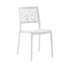 Set di 6 sedie in resina con fibra di vetro bianche