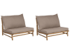 Lot de 2 chaises Bois Taupe