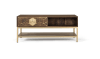 Table basse en bois manguier et métal
