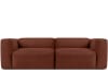 2,5-Sitzer-Sofa mit extrem weicher und bequemer Sitzfläche, orange