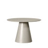 Table à manger ronde en bois D120 cm beige