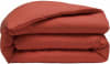 Housse de couette lin lave rouge 135x200 cm