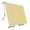 Tenda da sole per balconi con sistema a caduta cm 2,5x2,5 mt gialla