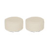 Juego de 2 reposapiés hinchables para interior o exterior, beige