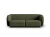 2-Sitzer modulares Sofa aus Chenille-Stoff grün meliert