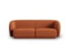 2-Sitzer modulares Sofa aus Chenille-Stoff mischung terrakotta