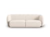 2-Sitzer modulares Sofa aus Chenille-Stoff beige clair melange