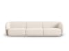 3-Sitzer modulares Sofa aus Chenille-Stoff beige clair melange