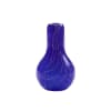 Vase en verre bleu H15xD8cm