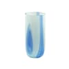 Verre à eau en verre bleu H15xD7cm