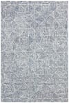 Tapis Laine Bleu/Ivoire 90 X 150