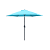 Parasol droit rond 2,5 x 2,5 m bleu turquoise