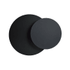 Aplique de pared nórdico con 2 piezas circulares negras