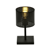 Lámpara de mesa estilo moderno con base rectangular negro