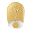 Horloge avec pendule en acrylique jaune