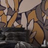 Papier peint panoramique minimal jungle 150 x 250 cm brun
