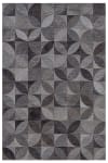Tapis de salon moderne tissé plat gris foncé 240x340 cm