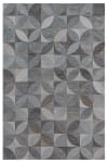 Tapis de salon moderne tissé plat gris 170x240 cm