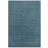 Tapis de salon uni en laine bleu 160x230 cm