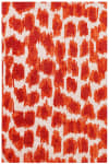 Tapis de salon moderne tissé plat orange 240x340 cm