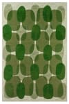 Tapis de salon moderne tissé plat vert 80x150 cm