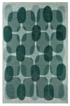 Tapis de salon moderne tissé plat bleu turquoise 80x150 cm