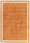 Tapis de salon moderne en laine orange 120x170 cm