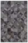 Alfombra moderna de tejido plano gris oscuro 170x240 cm