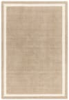 Tapis de salon moderne en laine beige 120x170 cm