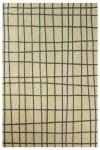 Tapis de salon moderne tissé plat noir 200x280 cm
