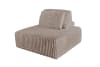 Sitzelement für modulares Sofa mit Kissen aus Breitcord, taupe