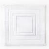 Tapis de bain 60x60 blanc en coton 900 g/m²