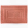 Tapis de bain 50x75 orange terracotta en coton 900 g/m²