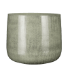 Cache-pot en métal gris clair D32
