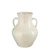 Vaso Decorativo In Ceramica Design Moderno - Nero Opaco, Altezza 25 Cm - Per Arredamento Casa, Soggiorno, Ingresso