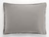 TAIE D'OREILLER 1PCS 50X70CM 100% SATIN DE COTON 105 FILS GRIS CLAIR