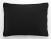 TAIE D'OREILLER 1PCS 50X70CM 100% SATIN DE COTON 105 FILS NOIR