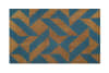 Fußmatte aus Kokosfasern mit blauem Druckmotiv 40x60