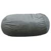 Pouf lungo gigante finta pelliccia grigio 160 cm